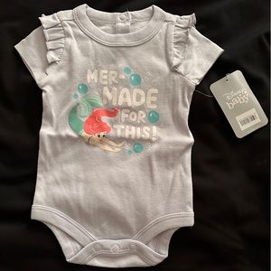 Disney Baby | Disney’s Little Mermaid Onesie | 0-3 Months